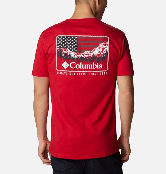 Columbia T-Shirt Herre PFG Rød PCDI36427 Danmark